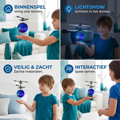 Handgestuurde Vliegende LED-Baldrone Voor Kinderen