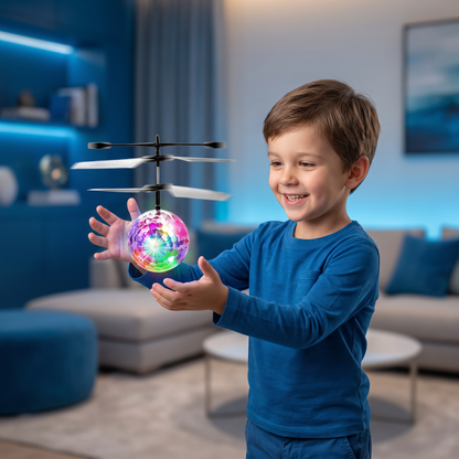 Handgestuurde Vliegende LED-Baldrone Voor Kinderen