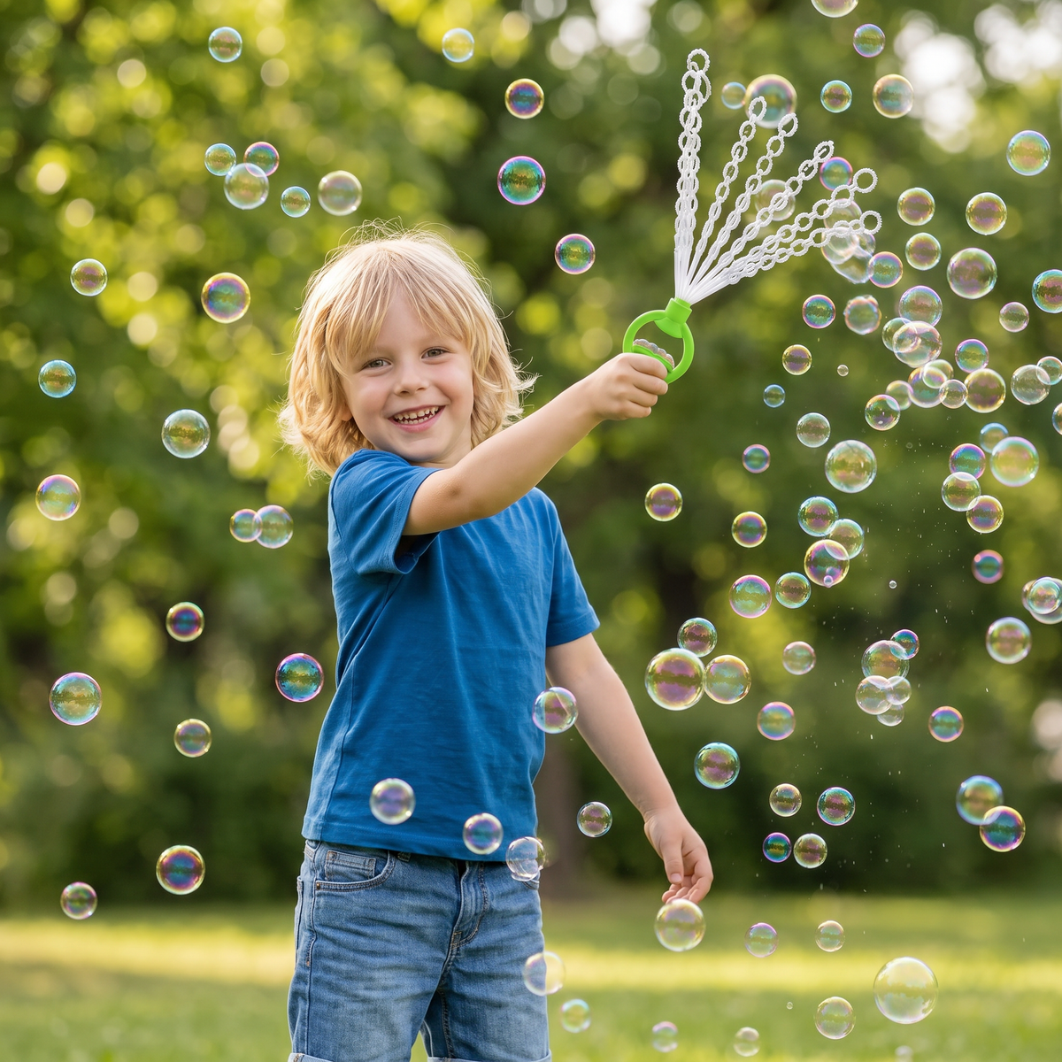32-Gats Bellenblaasstok – Gigantische Bellenmaker Voor Kinderen