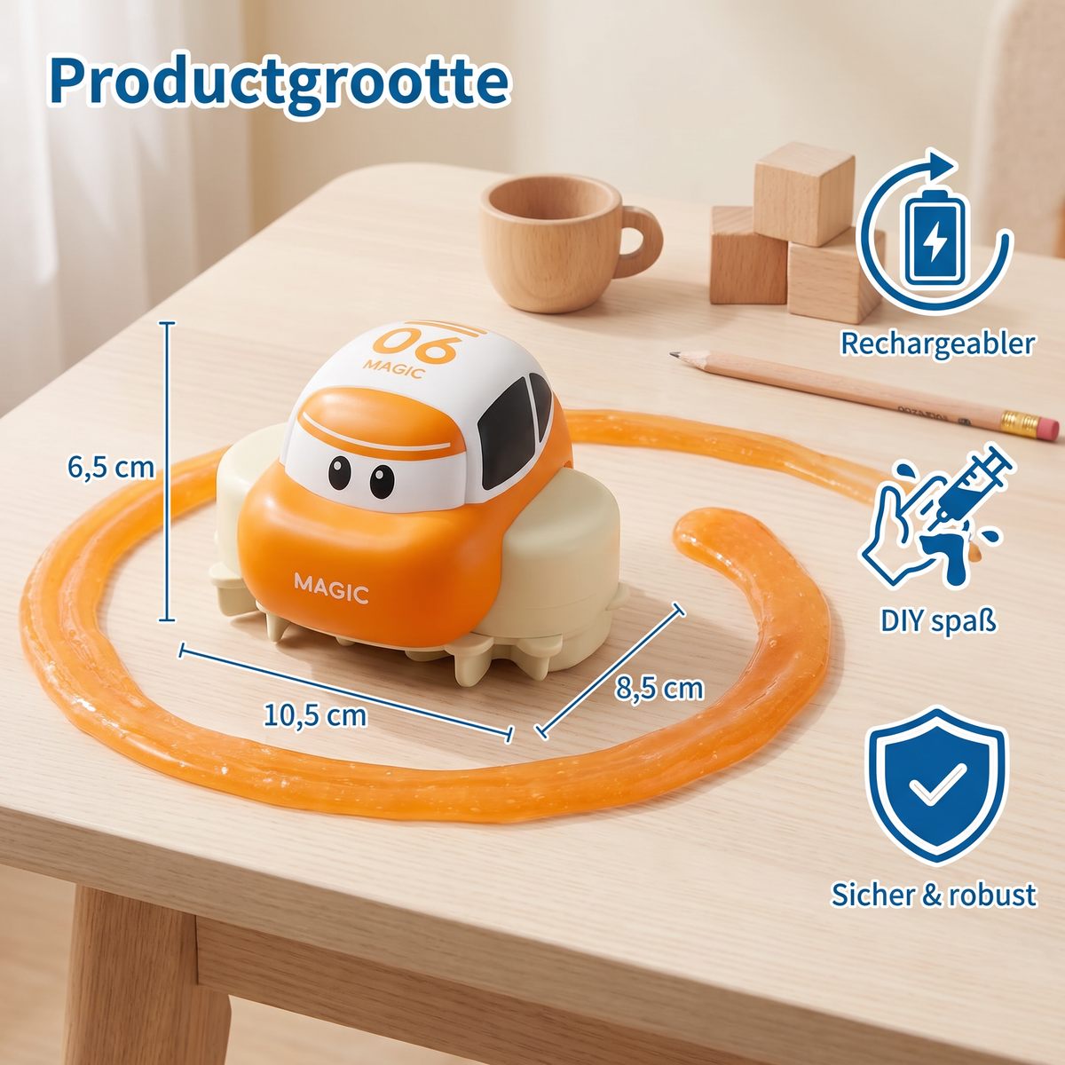Magische Slime-Racebaan Set – DIY-Avontuur Met Elektrische Auto's