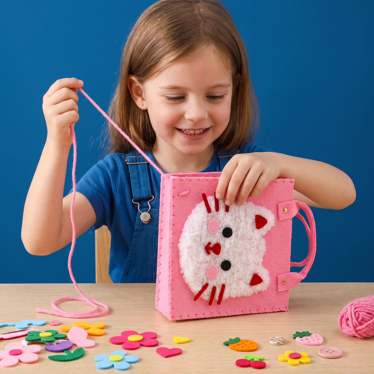 DIY-Pluchen Tassen Knutselset Voor Kinderen