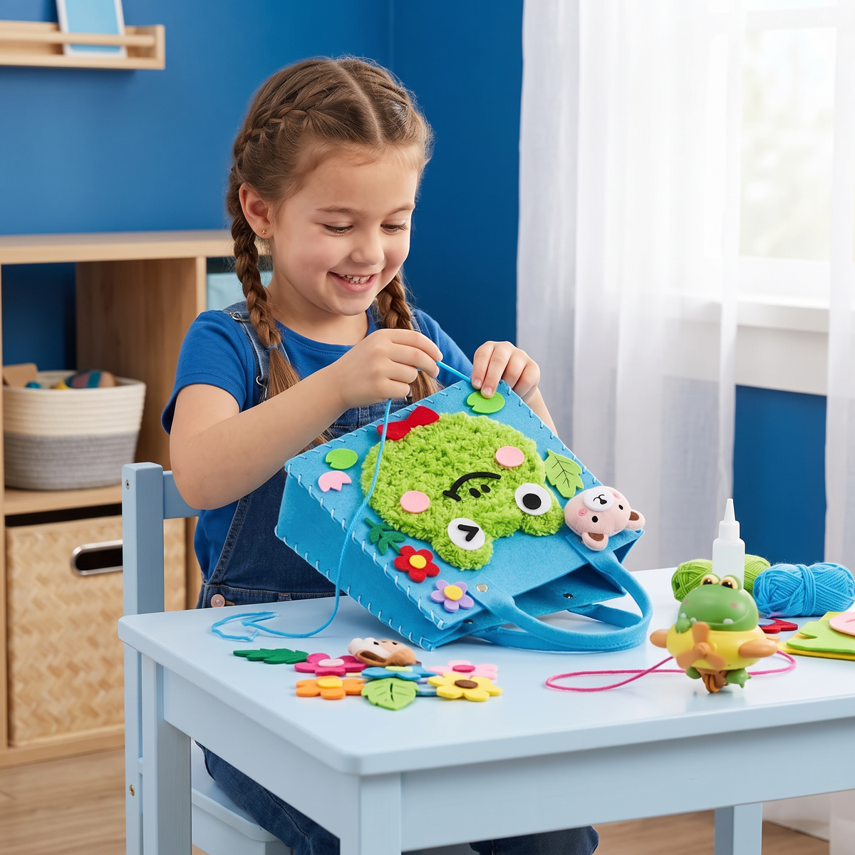 DIY-Pluchen Tassen Knutselset Voor Kinderen