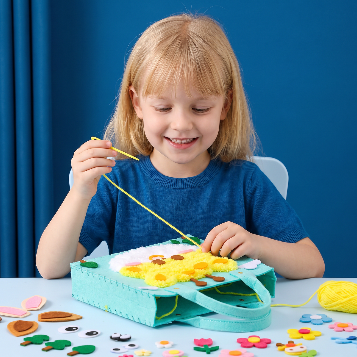 DIY-Pluchen Tassen Knutselset Voor Kinderen