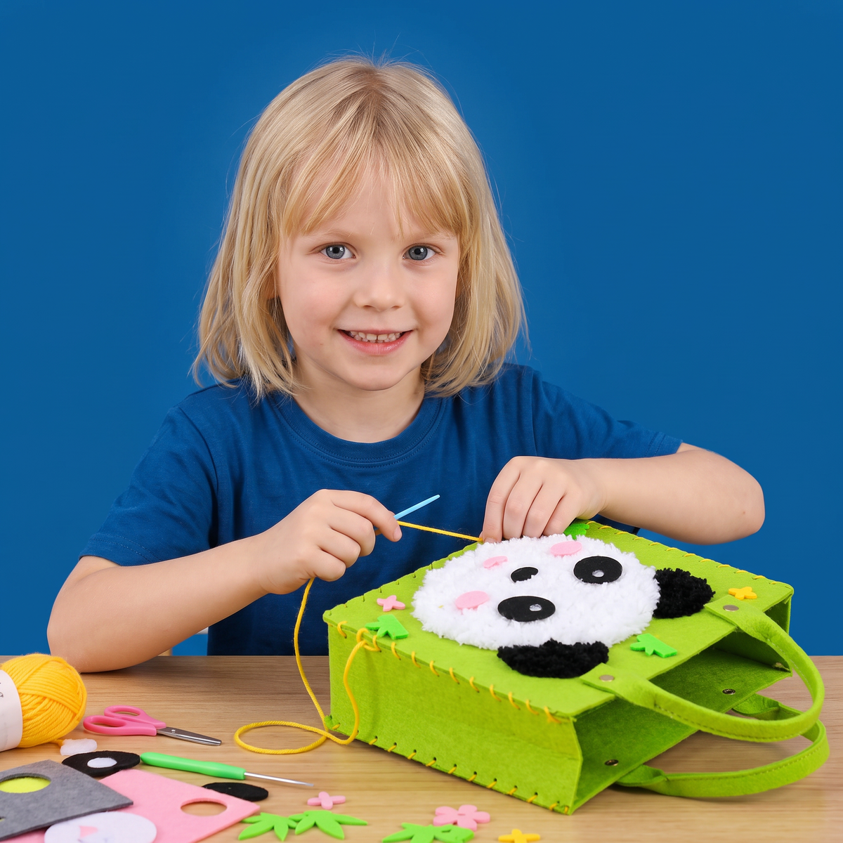 DIY-Pluchen Tassen Knutselset Voor Kinderen