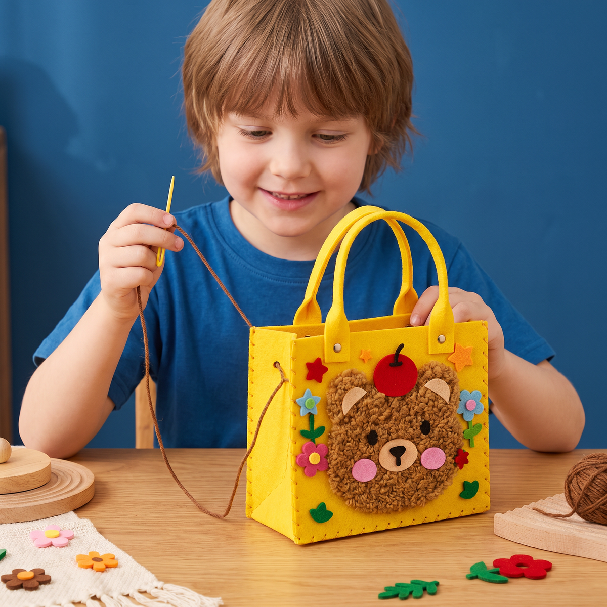DIY-Pluchen Tassen Knutselset Voor Kinderen