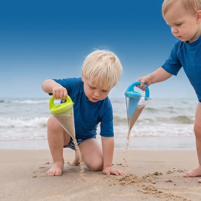 Zandspeelgoed voor Kinderen met Strandtrechter om te Tekenen en te Gieten