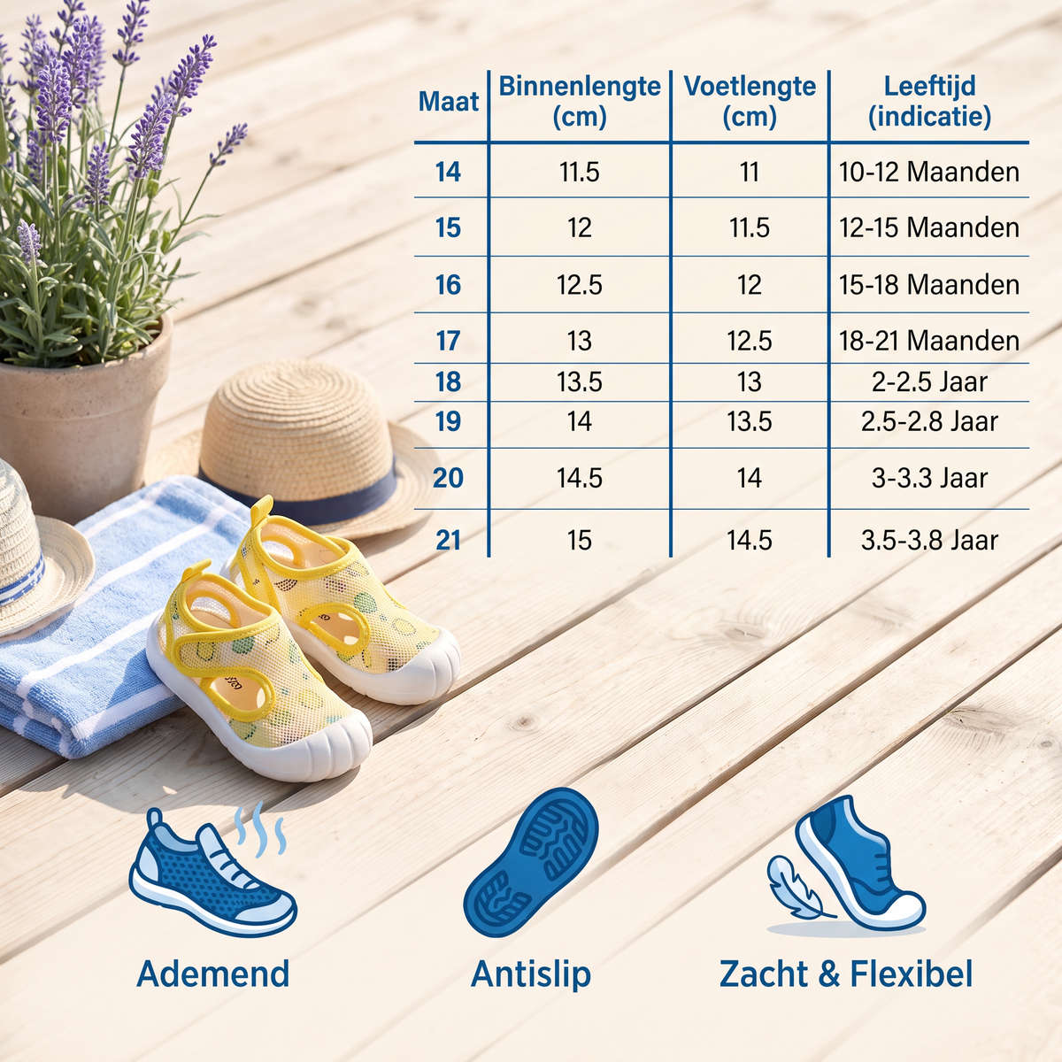 Zomersandalen voor Baby’s met Antislipzool en Ademend Materiaal