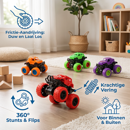 Frictiegedreven Monstertruck-stuntauto voor Kinderen