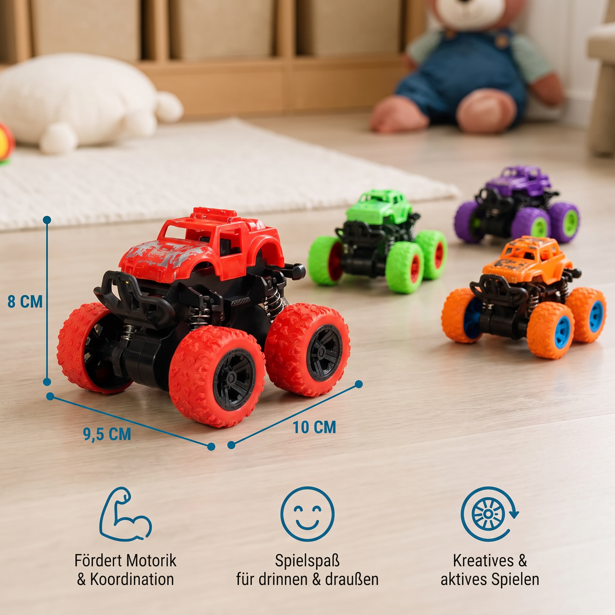 Frictiegedreven Monstertruck-stuntauto voor Kinderen