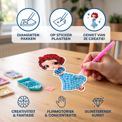 DIY Diamondpainting Sticker Knutselset Voor Kinderen