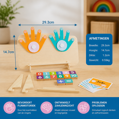 Montessori Getallenleerspeelgoed – Houten Vingertraceerbord voor Kinderen