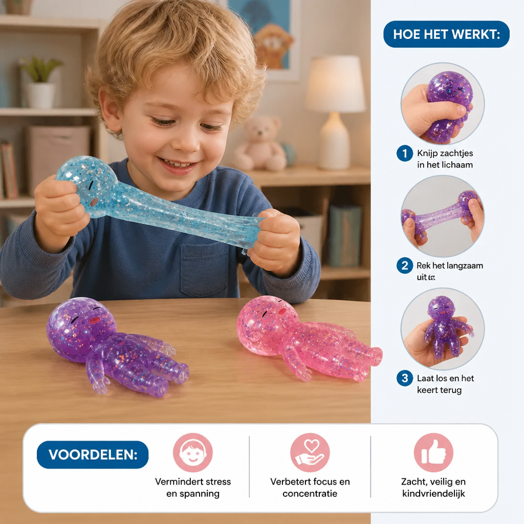 Rustgevend Anti-Stress Knijp Speelgoed Voor Baby's