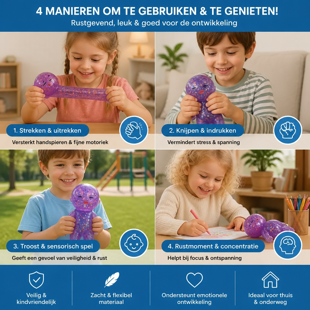 Rustgevend Anti-Stress Knijp Speelgoed Voor Baby's