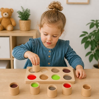 Montessori Voelspel – Sensorisch Leerspeelgoed