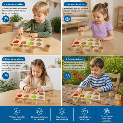 Montessori Voelspel – Sensorisch Leerspeelgoed