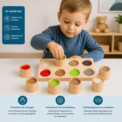 Montessori Voelspel – Sensorisch Leerspeelgoed