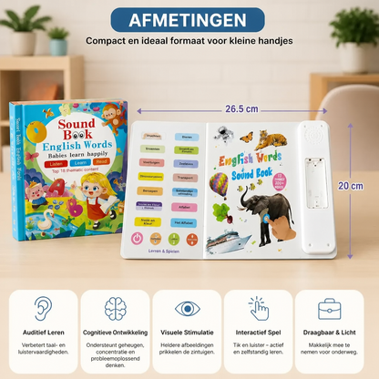 Interactief Engels Geluidsboek Voor Kinderen – Tikken, Luisteren & Spelenderwijs Leren