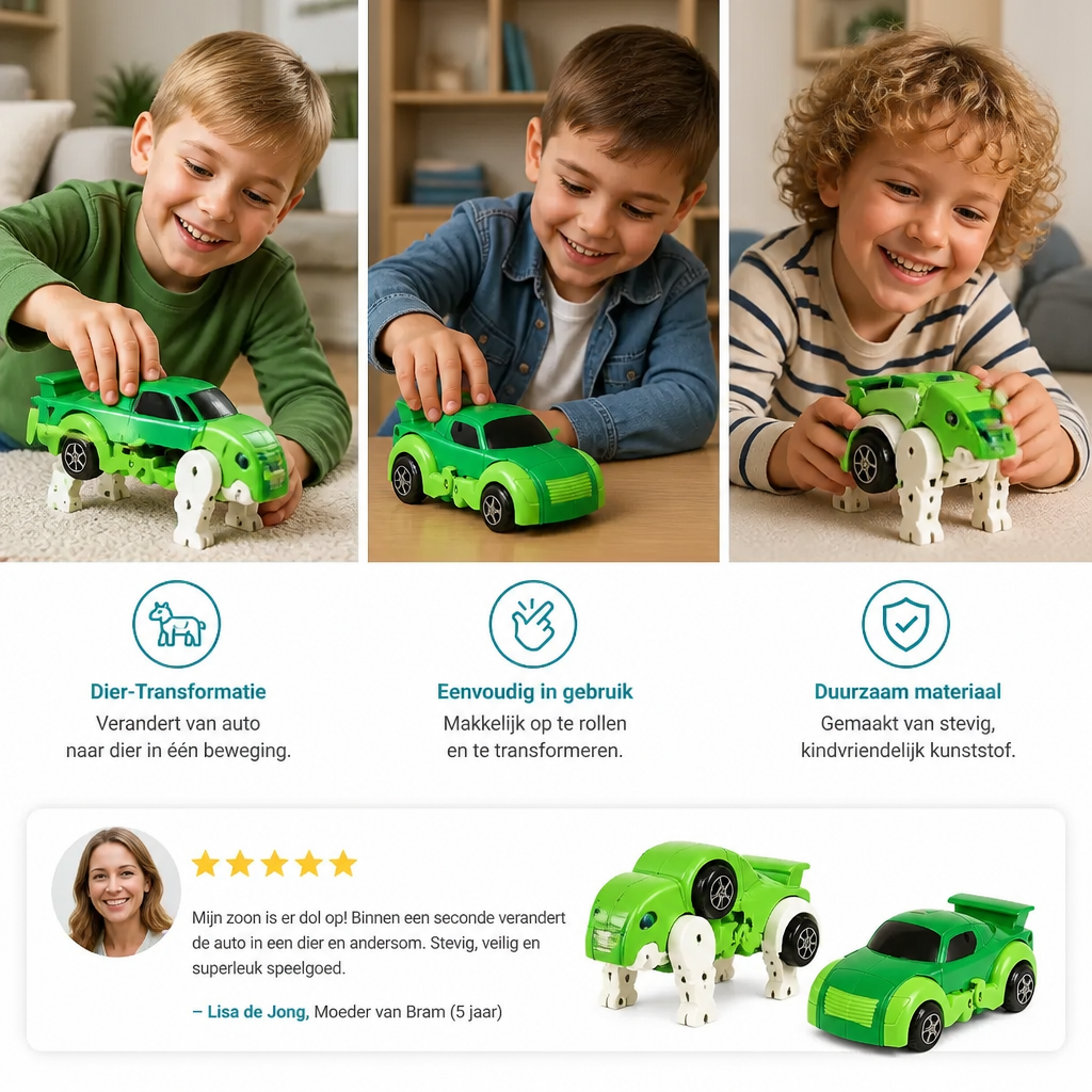 Oprolbaar Dier-Transformatieauto