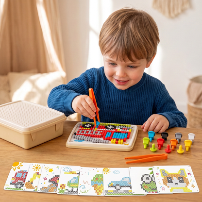 Montessori Leerspel met Steekmozaïek