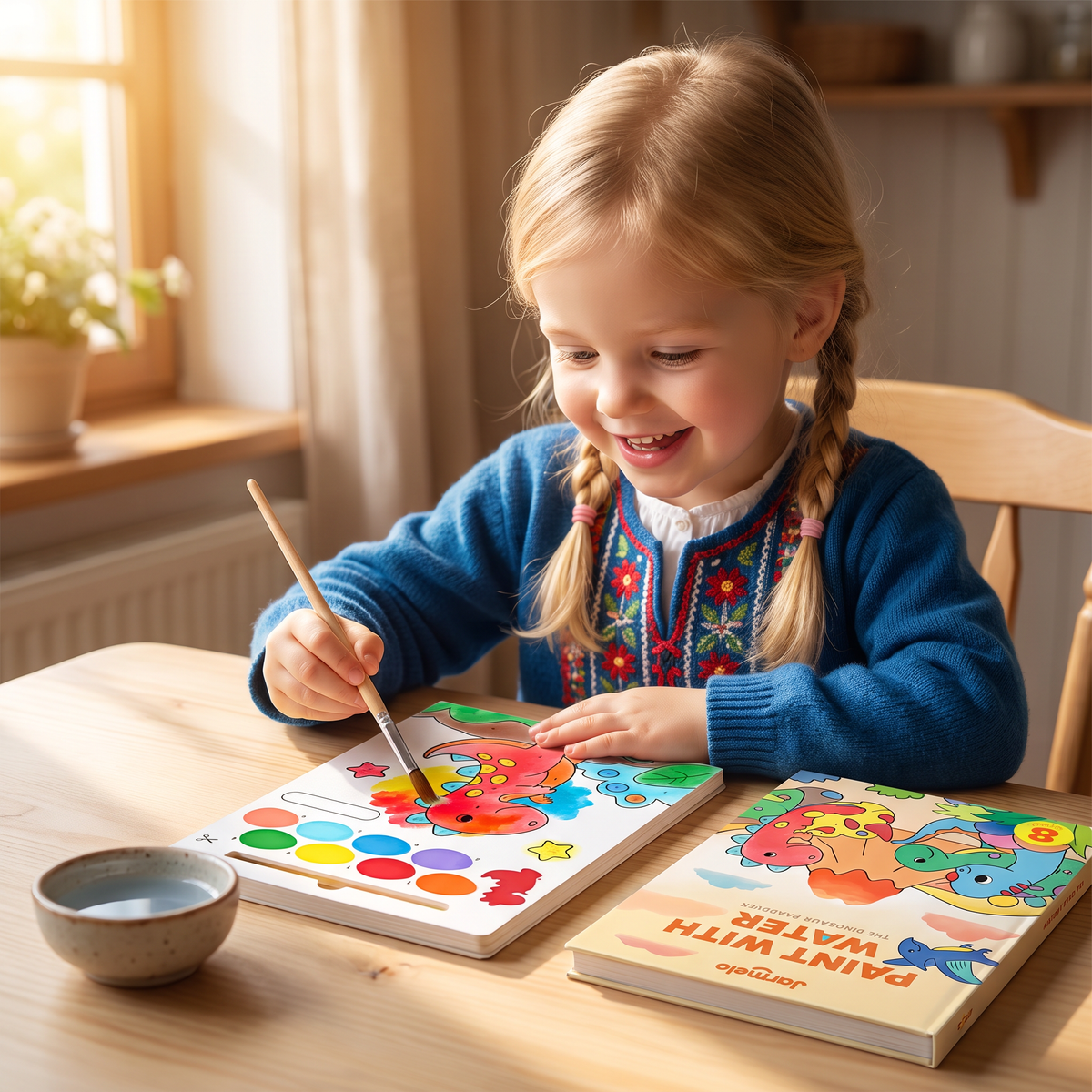 Aquarel Kleurboek met Penseel – Schoon Schilderplezier met Alleen Water