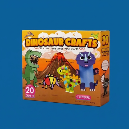Kinder-Papierknutselbox – 20 Eenvoudige DIY-Knutselprojecten Voor Kinderen Van 3–10 Jaar Met Lijmstift, Plakband En Enveloppen
