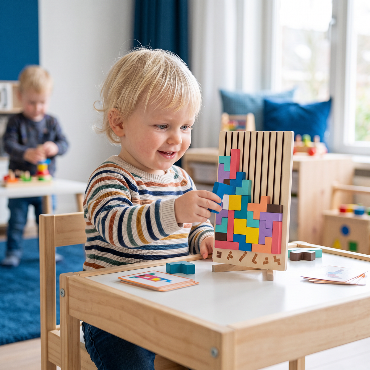 Montessori Houten Bouwstenen en Vormen Speelgoed