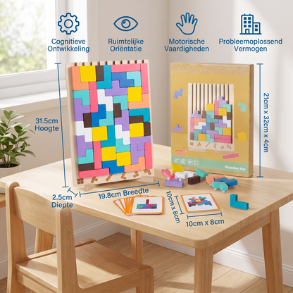 Montessori Houten Bouwstenen en Vormen Speelgoed