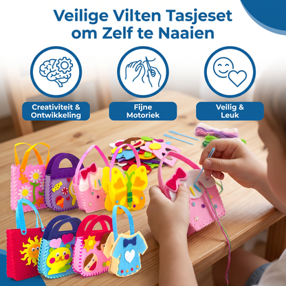 Veilige Vilten Tasjeset om Zelf te Naaien