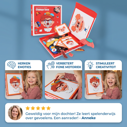 Educatieve Leerpuzzel met Gezichtsuitdrukkingen voor Kinderen