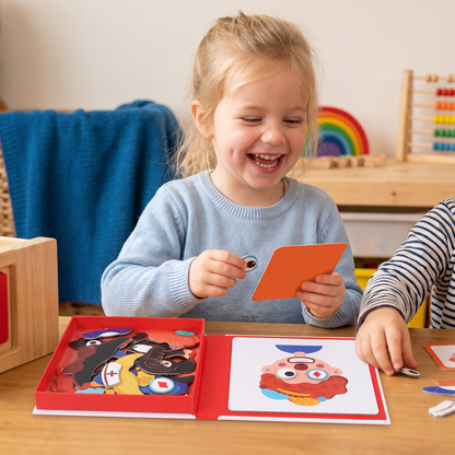 Educatieve Leerpuzzel met Gezichtsuitdrukkingen voor Kinderen