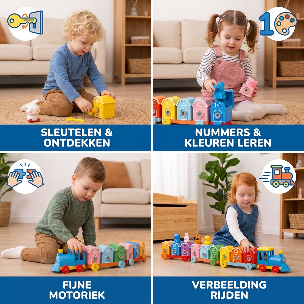 Montessori Boerderij Leertrein Kinderspeelgoed