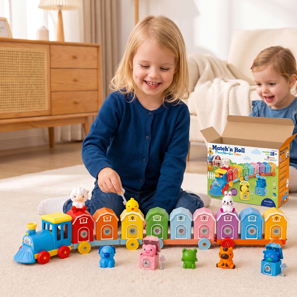 Montessori Boerderij Leertrein Kinderspeelgoed