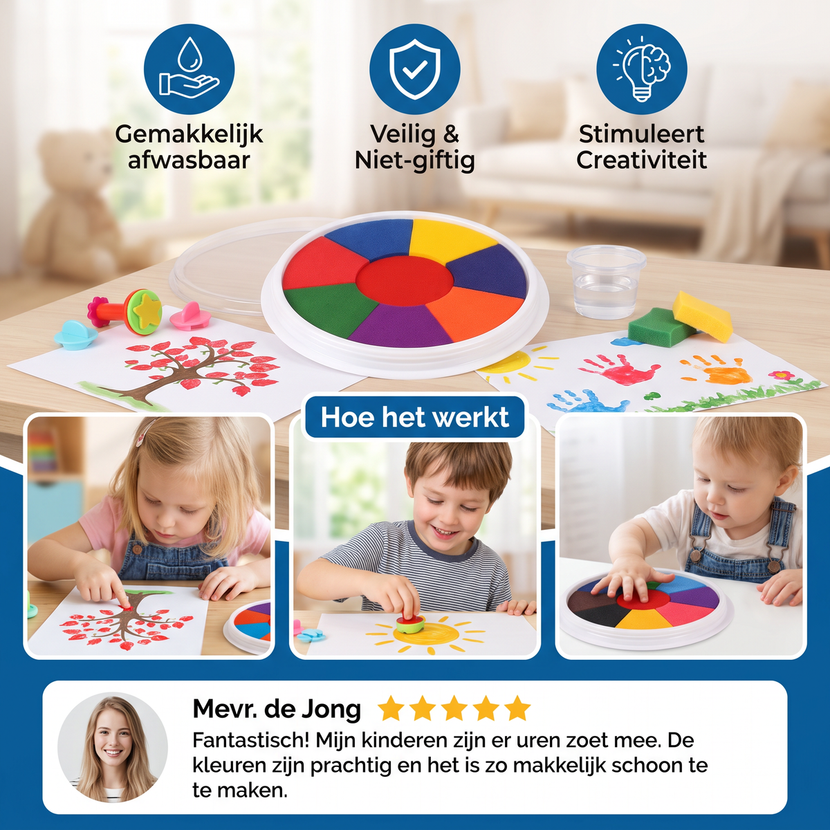 Vingerverf Tekenset voor Kinderen
