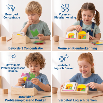 Geometrische Kleuren- en Vormenpuzzel – Bevordert Logisch Denken
