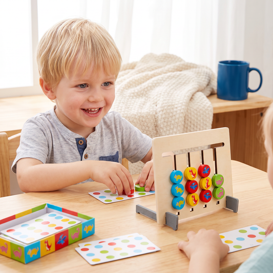 Montessori Houten Kleurenpatroon- en Matchingspel