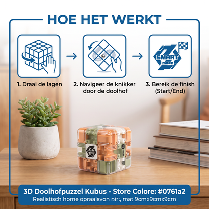 3D Doolhofpuzzel Kubus