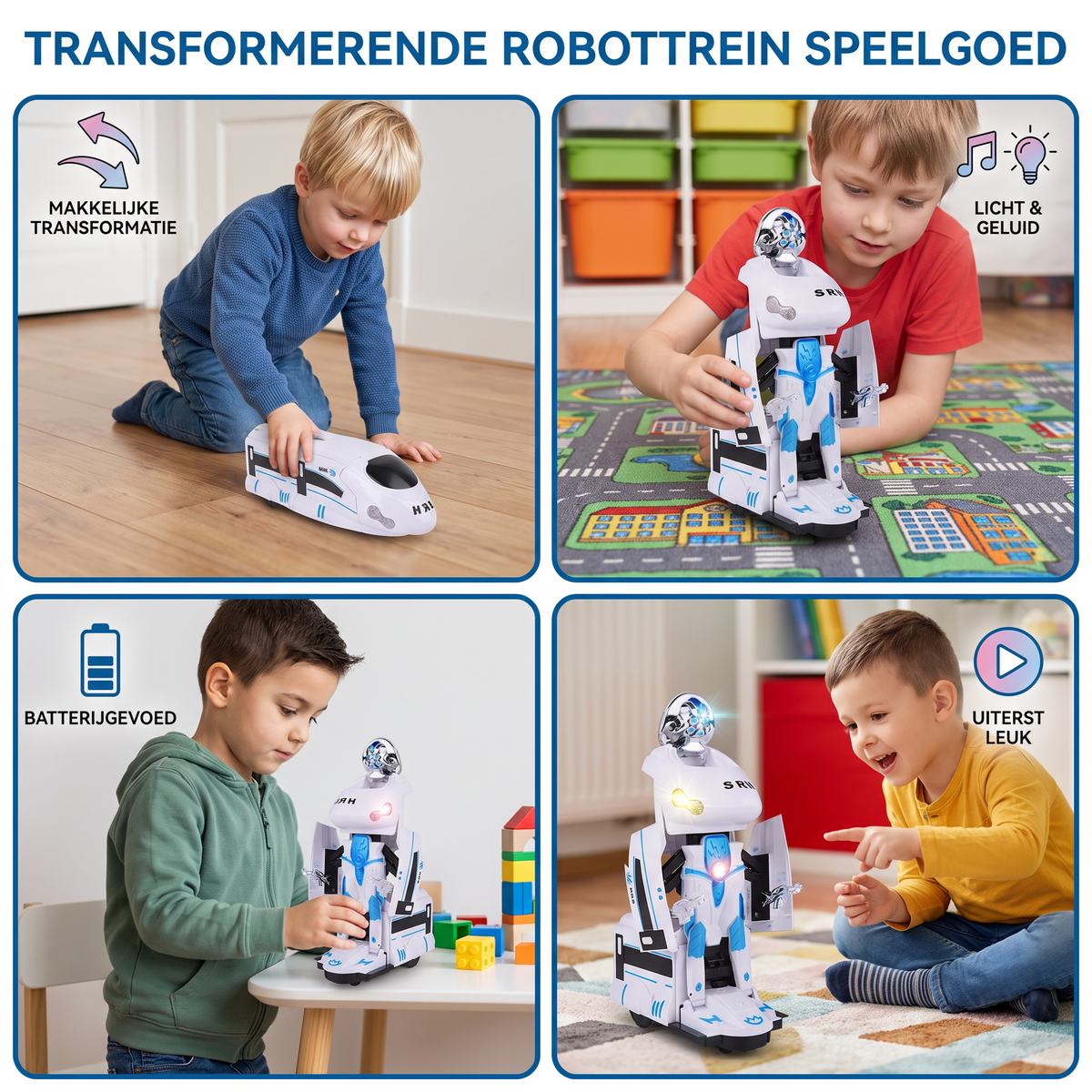 Transformerend Robottreinspeelgoed