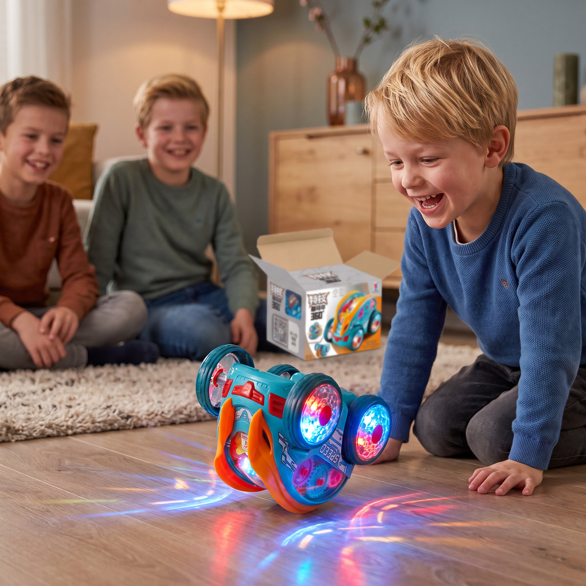 Lichtgevende Buitelauto