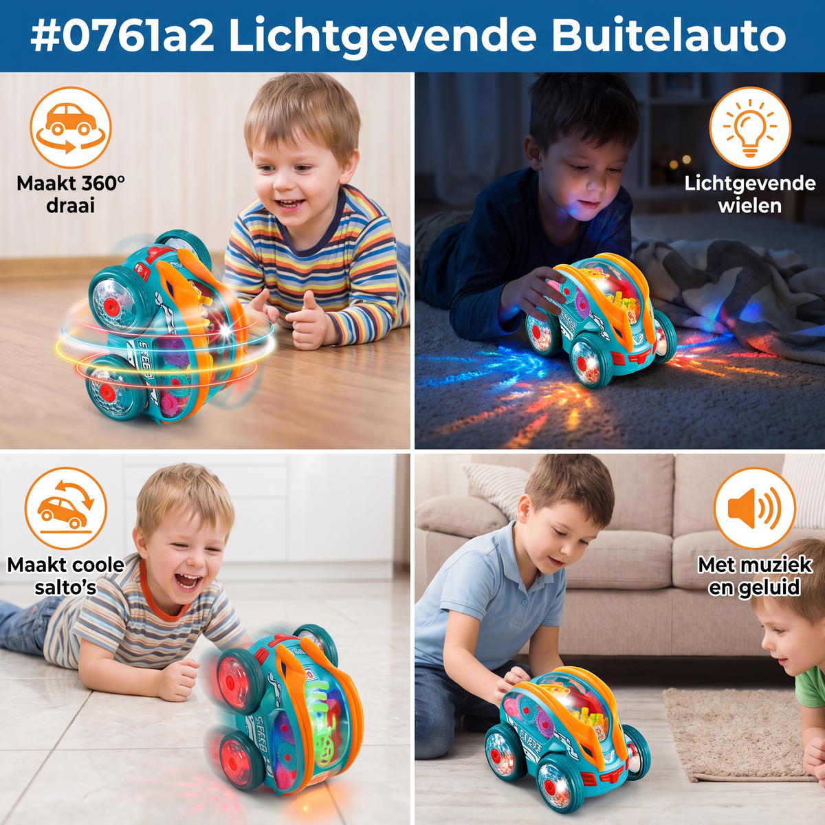 Lichtgevende Buitelauto