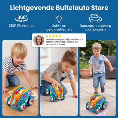 Lichtgevende Buitelauto