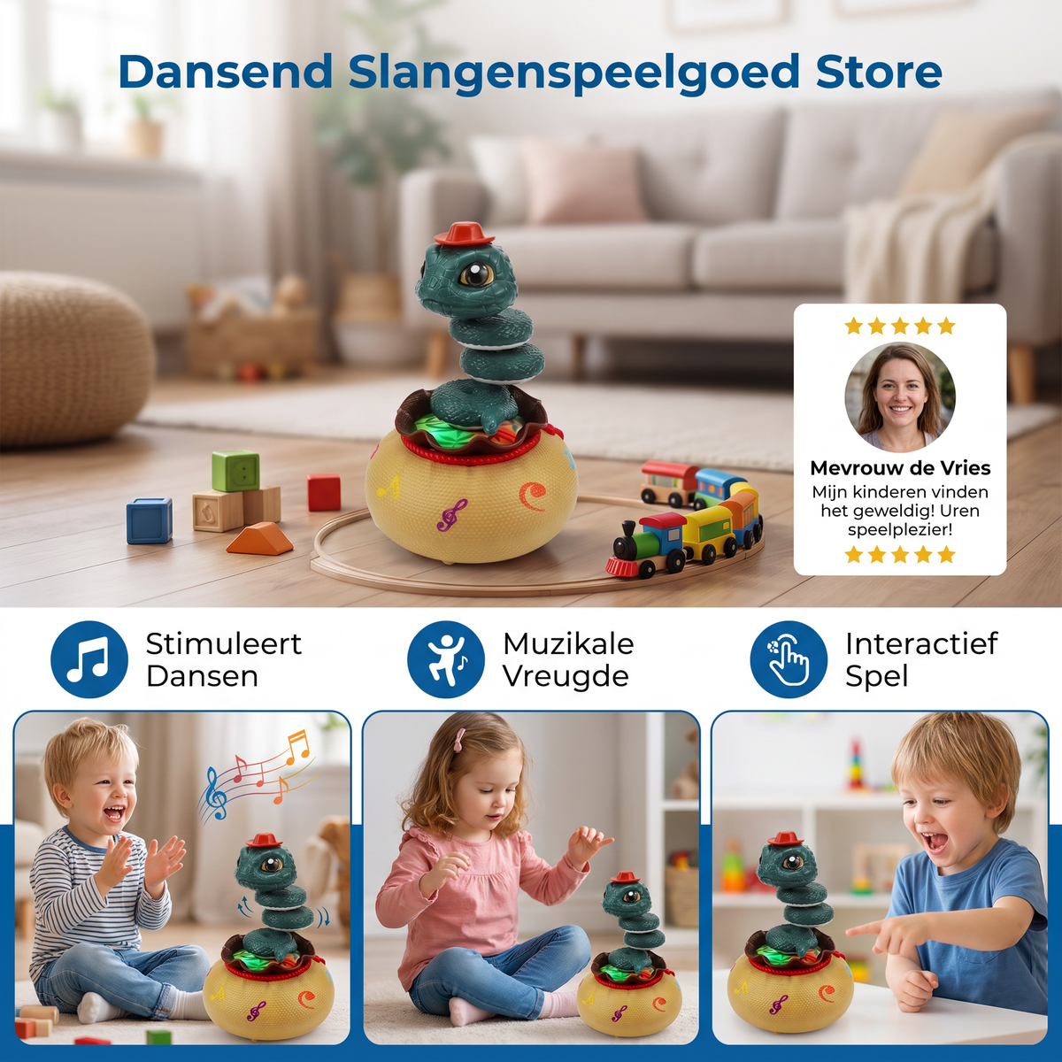 Dansend Slangenspeelgoed