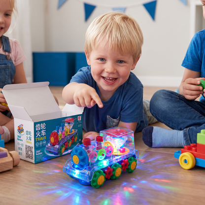 Dansende en Lichtgevende Muziekstoomlocomotief