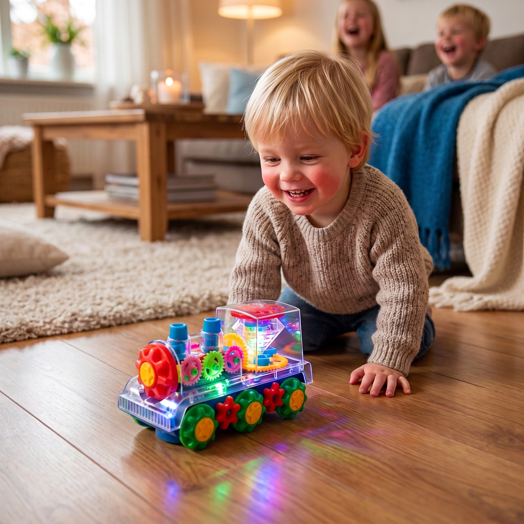 Dansende en Lichtgevende Muziekstoomlocomotief