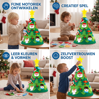 Montessori 3D Vilten Kerstboom