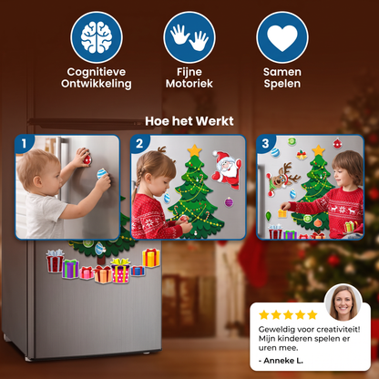 Montessori Magnetische Kerststickerset Om Zelf Te Versieren