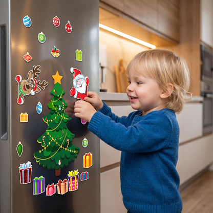 Montessori Magnetische Kerststickerset Om Zelf Te Versieren