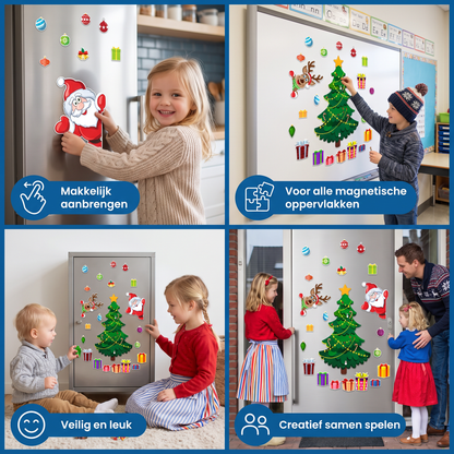 Montessori Magnetische Kerststickerset Om Zelf Te Versieren