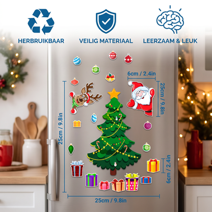 Montessori Magnetische Kerststickerset Om Zelf Te Versieren