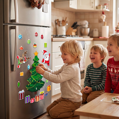 Montessori Magnetische Kerststickerset Om Zelf Te Versieren
