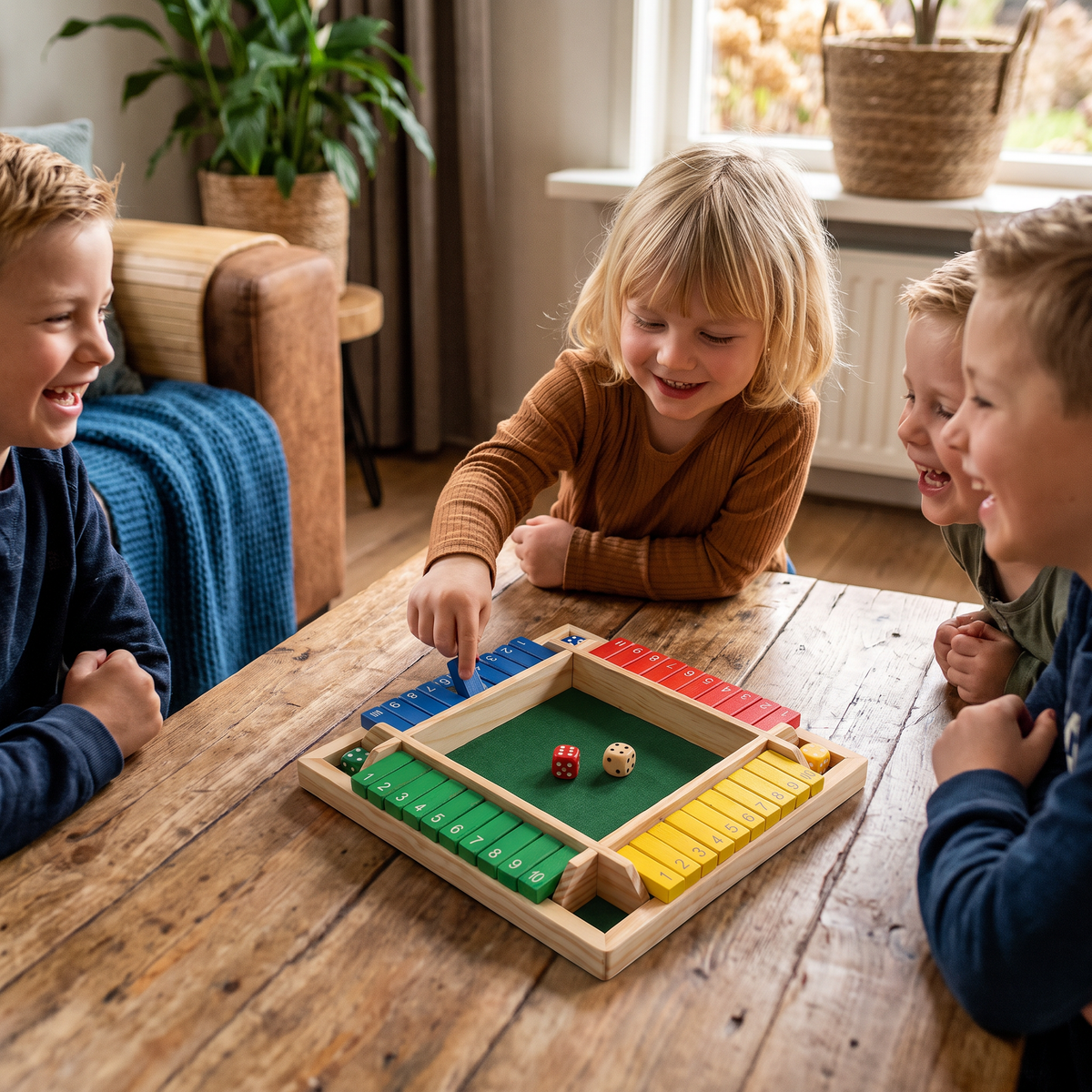 Shut The Box Familiespel Voor 4 Spelers